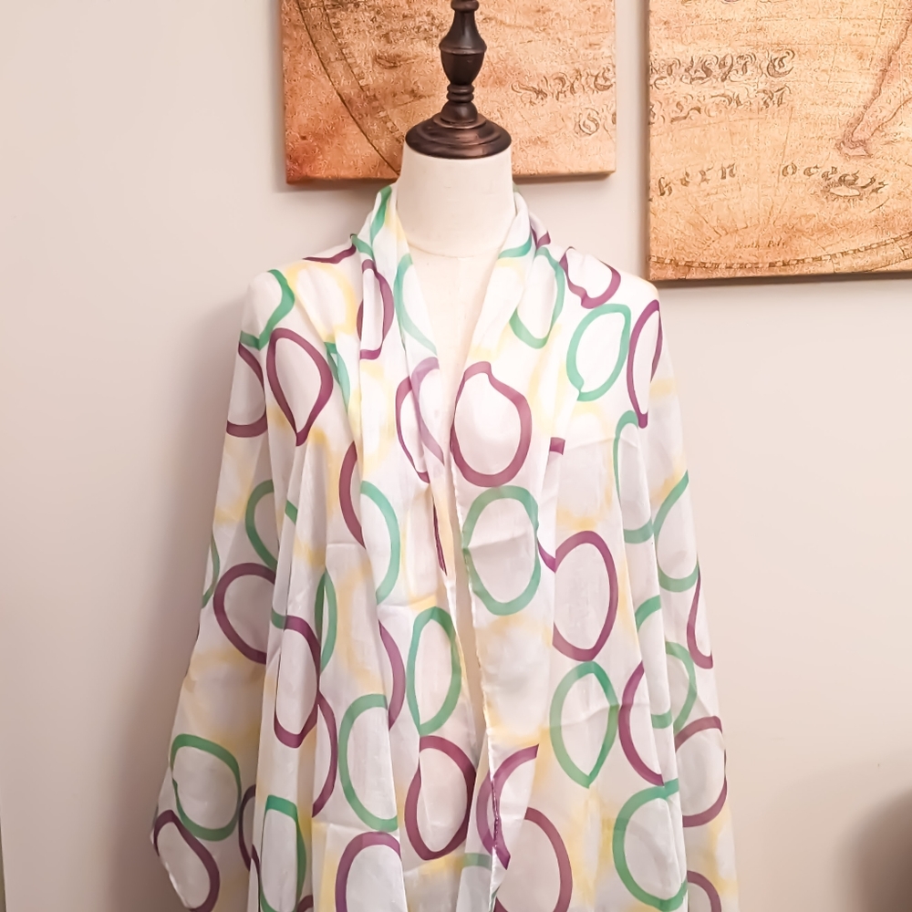 Eclectic Chic Ladies Mardi Gras Scarf - Picture 3 of 4